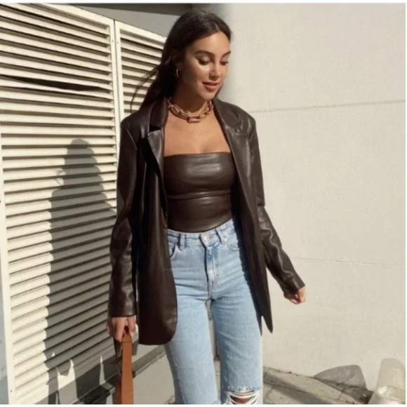 Zara Brown Blazer - Picture 2 of 11